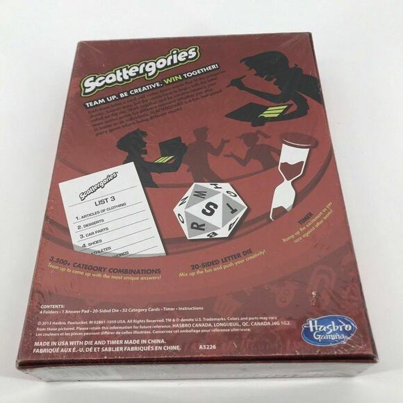 Scattergories Game BRAND NEW BOXED Hasbro Family Fun Word - Picture 2 of 3